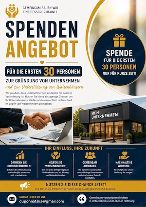 Förderprogramm: Unterstützung für die ersten 30 Projektträger