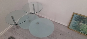 Glastisch, schwenkbar