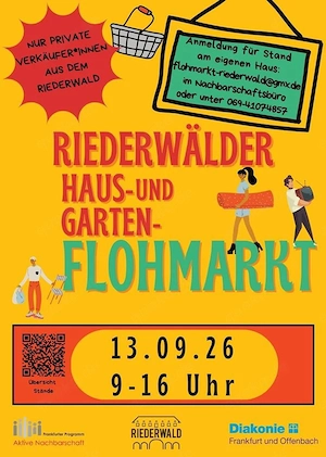 Haus- und Gartenflohmarkt Riederwald am 13. September 2026