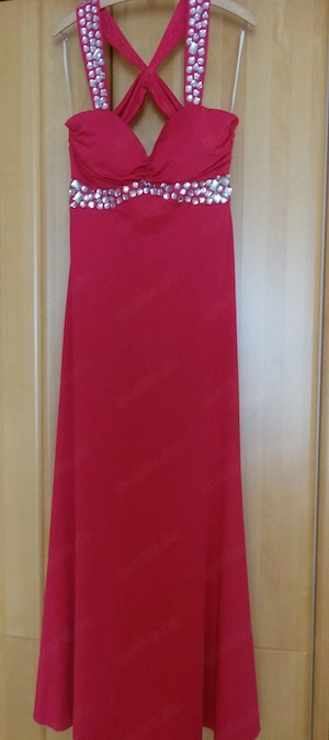 Elegantes langes Abendkleid, Ballkleid, pink, Gr.38, 1x getragen