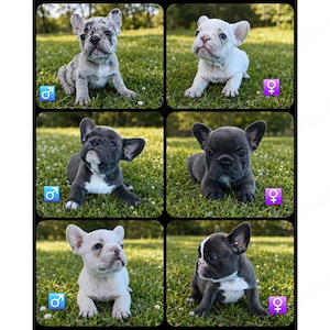 Französische Bulldoggen Welpen Blau, Lilac Merle, Creme