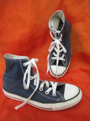 Damen Herren Unisex Canvas Jeans Stoff Sneaker Chucks SCHUHE Converse Taylor All Star  5   5,5 blau