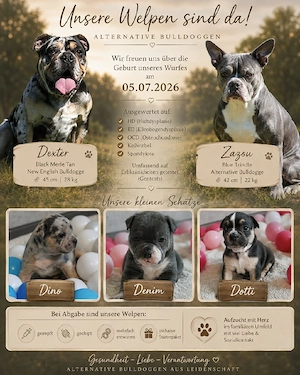Bulldogge Alternativ Welpen 