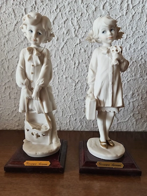 Rarität! 2 x Guiseppe Armani Porzellan Figuren 1986 Florence   60 ! Vitrinenstücke!