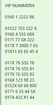 VIP Nummer V i p Nummern Rufnummer Prepaid Simkarte NEU Pre Paid Sim Karte NEU! Congstar 