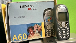 Siemens A60 Neu Unbenutzt OVP Ladekabel Vintage Sammlerhandy