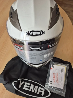 YEMA Klapphelm YM-925   Weiß   Größe XL (61 cm)   Neuwertig