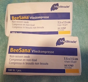 Vlieskompressen 7,5 x 7,5 cm Verbandmull unsteril 100 Stück