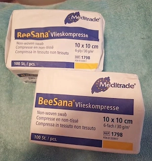 Vlieskompressen 10 x 10 cm Verbandmull unsteril 100 Stück