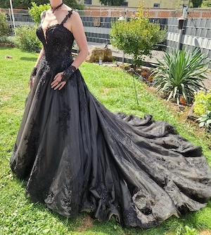 Hochzeitskleid Schwarz S