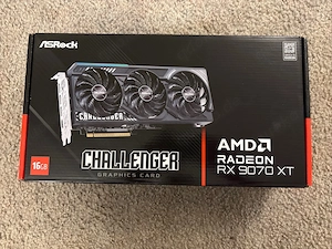 ASRock AMD Radeon RX 9070 XT Challenger 16 GB GDDR6 GPU, versiegelt