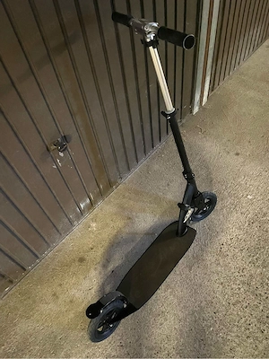 HEPROS Qualitäts Alu-Skooter Tretroller klappbar 8 zollLuftreifen Bild 3