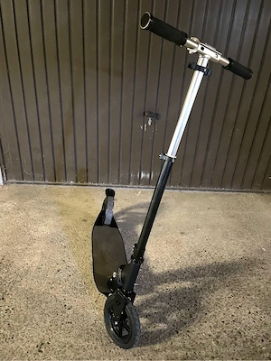 HEPROS Qualitäts Alu-Skooter Tretroller klappbar 8 zollLuftreifen Bild 4