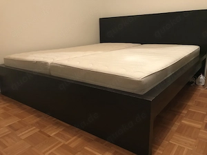 1x IKEA MALM Bett 180   200 cm + 2 x IKEA SULTAN 90 x 200 x 24 cm