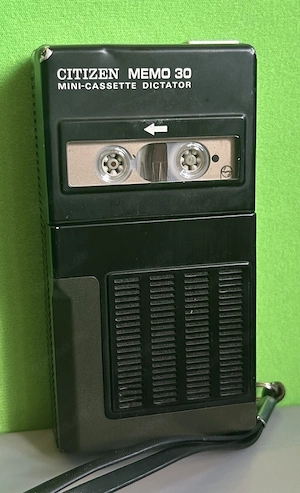 Citizen Memo 30 Mini-Kassette Diktiergerät Handgerät mit Kopfhöreranschluss