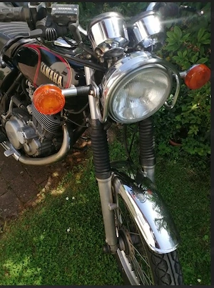 YAMAHA SR 500 48 T mit 2 Koffer + Tankrucksack, Liebhaberstück Bild 2