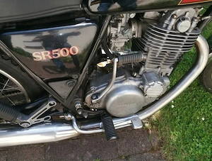 YAMAHA SR 500 48 T mit 2 Koffer + Tankrucksack, Liebhaberstück Bild 6
