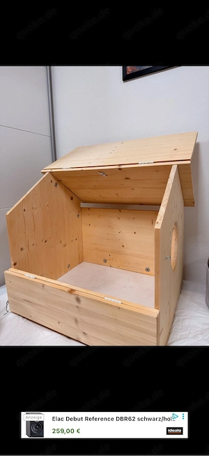 Hochwertige Holz Wurfbox Katze Hund, zerlegbar