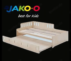 Jako-o Bett Ausziehbett, inklusive Lattenrost und 2 Matratzen