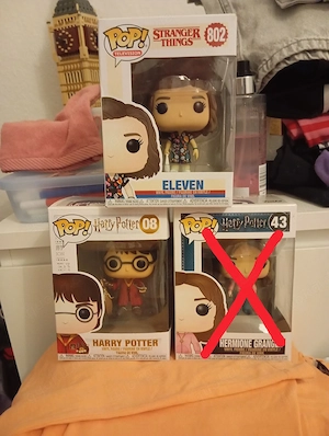 Funko pops  Harry Potter, Stranger things 
