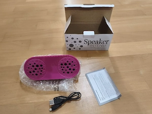 INTENSE Speaker tragbarer Mini-Lautsprecher kabellos Pink 3,6W 350mAh USB