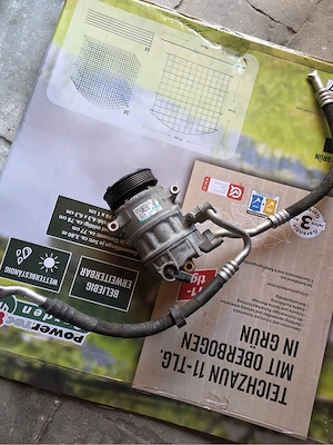 klimakompressor mit leitung 