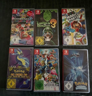 verschiedene Nintendo Switch Spiele 