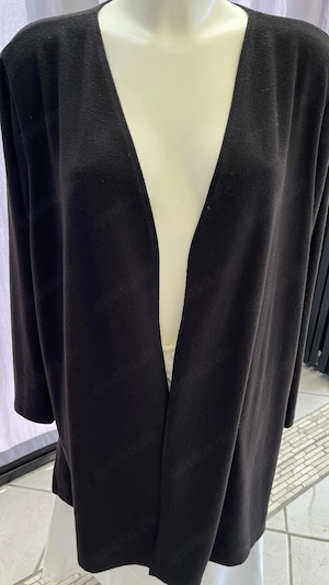 Kim & Co Feinstrick Cardigan Jacke Gr. 48 schwarz