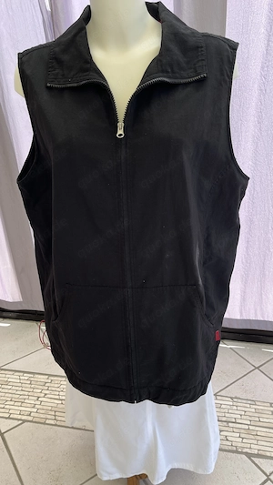 Ärmellose Jacke Gr. 48 schwarz