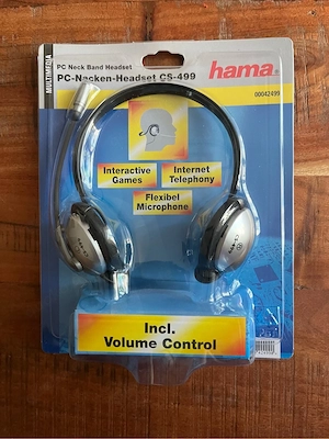 Hama PC Nacken Headset CS-499 Neu+OVP