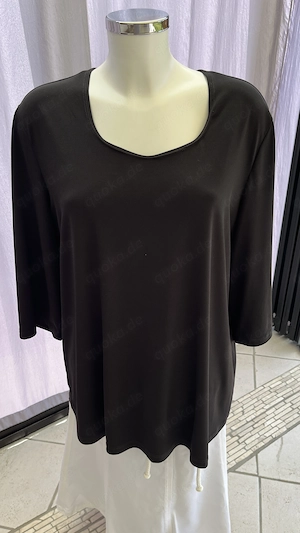 Kim & Co Trendiges Shirt mit 3 4 Ärmel Gr. XL schwarz