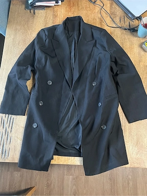 Mantel Blazer Damen Schwarz Größe L