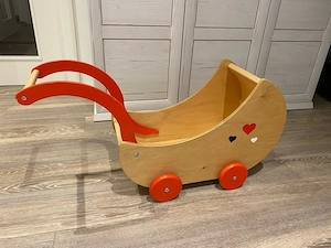 Lauflernwagen  Puppenwagen aus Holz
