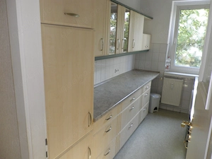 Küchenzeile div Schränke, Front Holz, Spüle, div. Haushaltsgeräte