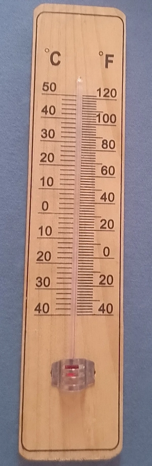 Thermometer aus Holz