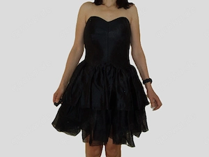 Schwarzes Kleid mit kurzem Jäckchen, Größe 40, für Festlichkeiten