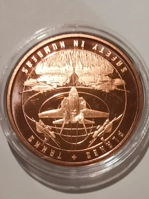 1 Unze Kupfermünze "Planes + Tanks" 1 oz 999er Feinkupfer