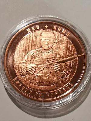 1 Unze Kupfermünze "New Arms" 1 oz 999er Feinkupfer