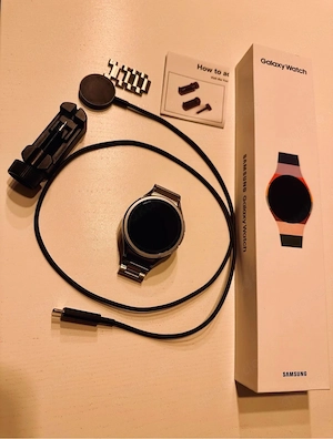 Samsung Galaxy Watch 6 Classic, Silber, 47mm, Smartwatch