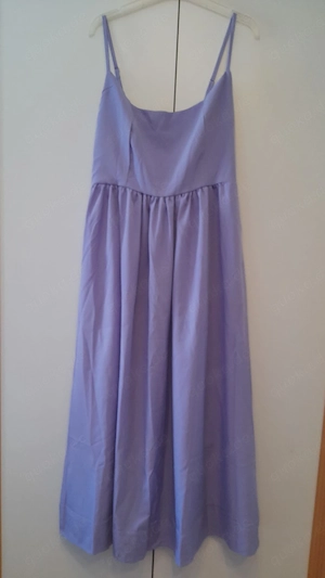 Midikleid mit Spaghettiträgern (NEU), flieder in Gr. S