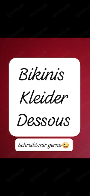 Ich verkaufe meine alten Kleider und Wäsche 