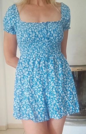 Sommerkleid blau Größe S 