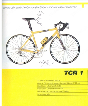 GIANT Rennrad Modell TCR 1
