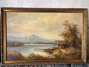 Öl Bild Seelandschaft