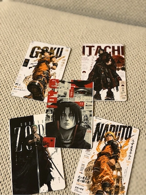 Anime Custom Trading Sammelkarten 5er Set 