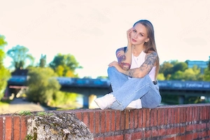 Outdoorfotoshooting von gelerntem Fotograf 