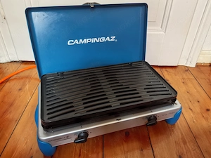 CampinGaz Camping Kitchen Campingkocher 2 flammig mit Grillplatte Bild 4