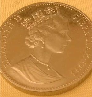 Elizabeth II - Gibraltar 1993 XVII Winter Games Lillehammer 1993 1 Grown KupferNickel