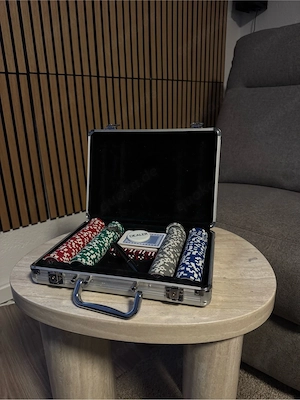 Pokerkoffer Komplettset mit Chips, Karten & Zubehör