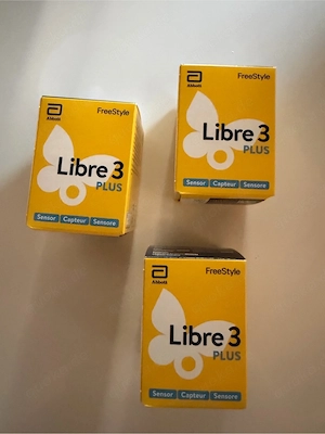3x Freestyle Libre 3 Plus Sensoren MHD 30.06.27